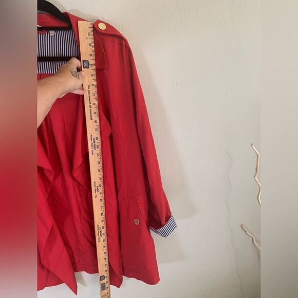 Soft Surroundings Chelsea Blazer Red Size L - Picture 9 of 9